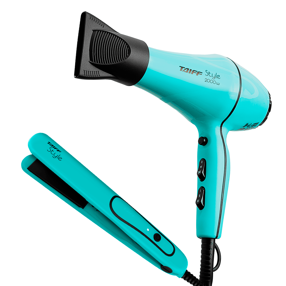 ダッフィーセット Kit Secador 2000w e Chapa Style Azul 127V - Beleza e Rapidez