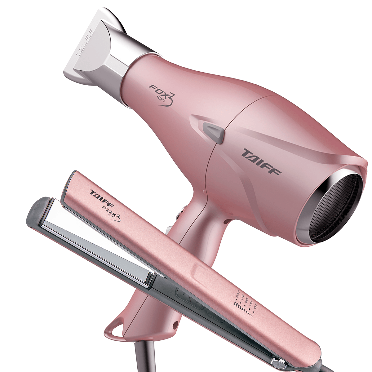 Kit Secador e Chapa Fox Rose – Design Sofisticado e Eficiente